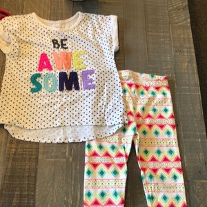 Cat & Jack bright be awesome outfit